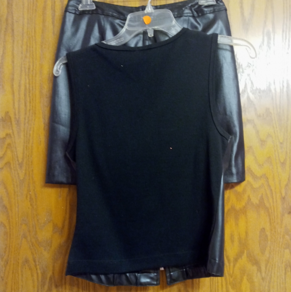 Junior faux leather Sz.lg nice for clubbing - Picture 2 of 4